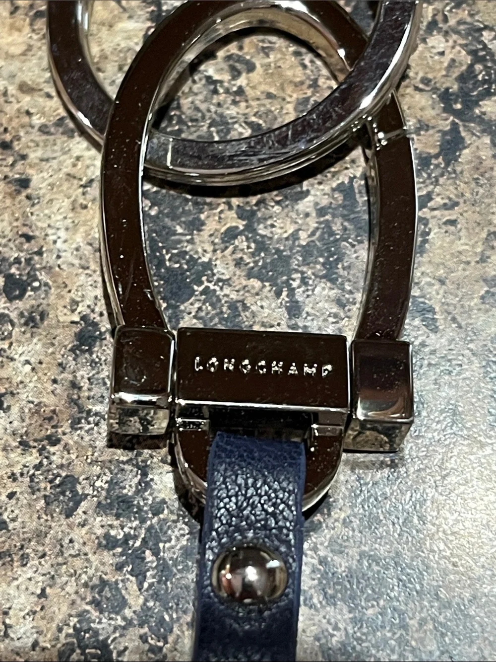 Longchamp Le Pilate Cuir Key Ring